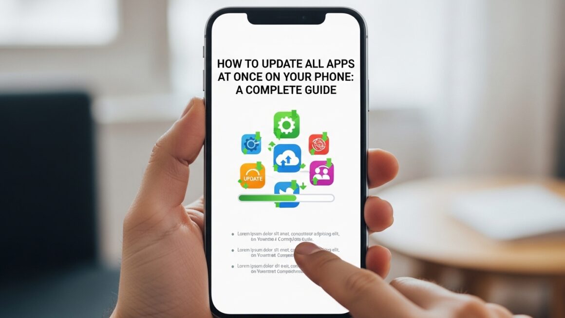 Como Atualizar Todos os Aplicativos de Uma Vez no Seu Celular: Guia Completo